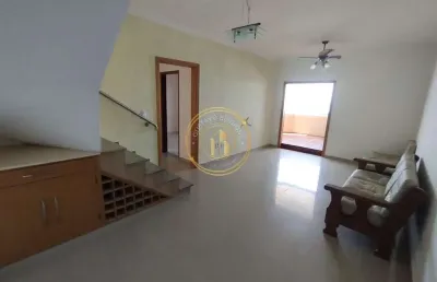 Cobertura com 3 quartos, centro, mongaguá - r$ 950 mil, cod: 2495