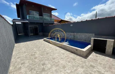 Sobrado com 2 quartos, jussara, mongaguá - r$ 398 mil, cod: 2963
