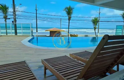 Apartamento com 03 quartos, vila atlântica, mongaguá, cod: l44