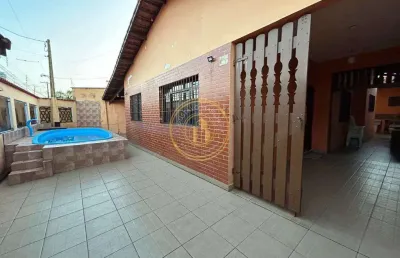 Casa com 2 quartos, vila anhanguera, mongaguá, cod: l52