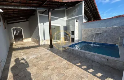 Casa com 3 quartos, jussara, mongaguá - r$ 500 mil, cod: 3079