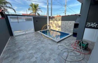 Casa com 2 quartos, jussara, mongaguá - r$ 400 mil, cod: 3078