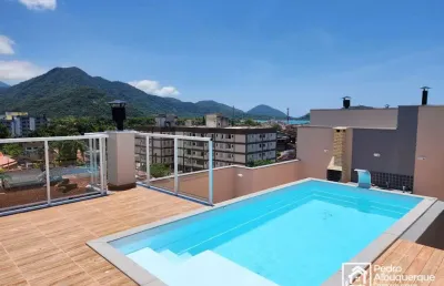 Cobertura a venda no condomínio campos do jordão, perequê-açú, ubatuba-sp