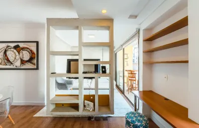 Apartamento mobiliado para locação em condomínio edifício dijon, bairro cambuí, campinas