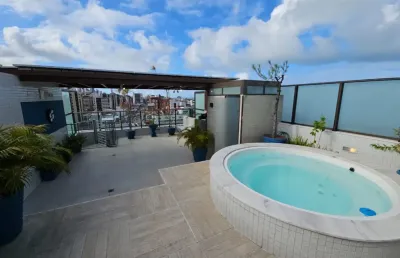 Cobertura duplex à venda no cabo branco – 122m² com vista mar