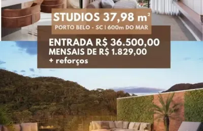 Flat com 1 quarto à venda na Rua Gualberto Leal Nunes, Balneário Perequê, Porto Belo