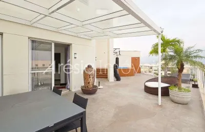 Cobertura com 3 quartos 2 suítes, 278 m² - venda por r$ 3.500.000 ou aluguel por r$ 20.000/mês - península - rio de janeiro/rj