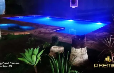 Chácara a venda em louveira com rendimento de 0.62% - 2 piscinas e salão para + 100 pessoas.