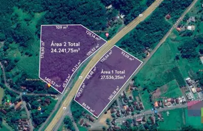 Terreno à venda na rodovia br-101, --, rio bonito (pirabeiraba), joinville por r$ 2.150.000