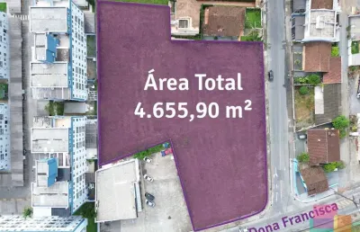 Terreno comercial para alugar na rua dona francisca, --, santo antônio, joinville por r$ 33.000