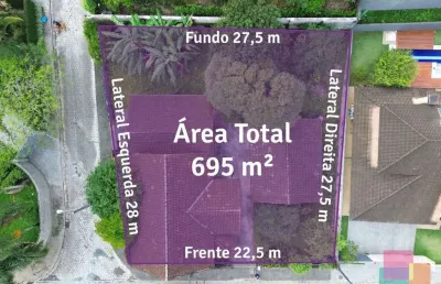Terreno à venda na rua frei caneca, --, américa, joinville por r$ 980.000