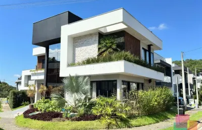 Casa em condomínio fechado com 4 quartos à venda na rua guilherme zilmann, --, vila nova, joinville por r$ 2.400.000