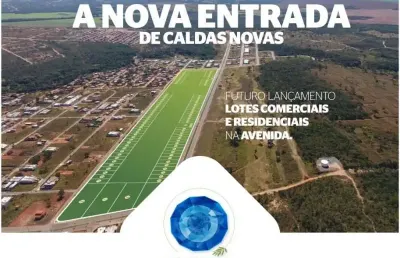 Lotes comerciais parcelados em avenida pronta para o comércio em caldas novas