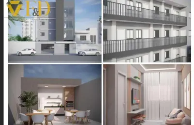 Apartamento à venda em são paulo, vila antonieta, com 2 quartos, com 34 m², residencial kauan