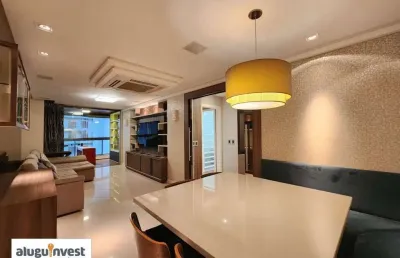 Apartamento mobiliado com vista lateral para o mar – na rua almirante lamego ,2 suítes, 2 vagas.