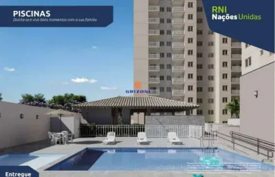 Apartamento rni nações unidas | 2 quartos | 1 sala | 1 vaga | bauru