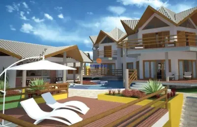 Casa no residencial real village | 6 suítes | 3 salas | 8 banheiros | piscina