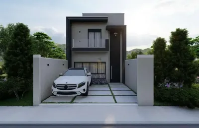 Casa à venda com 3 dormitórios, sacada, garagem para 2 carros, área gourmet e cl