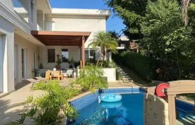 Alphaville 1 - casa com 610m², 5 suítes, 6 vagas, sauna e spa em barueri/sp! con
