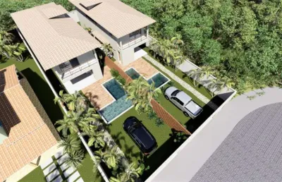 Casa de luxo em corais do arraial - porto seguro: 03 dormitórios, 180m², 3 suítes, 4 banheiros - venda por r$ 1.750.000