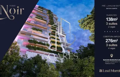 Torre noir -são 138m², 3 suítes e 2 vagas  de pura beleza