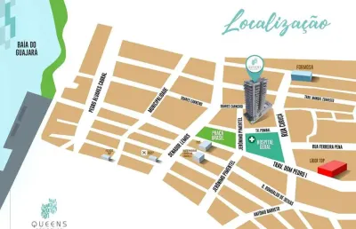 Queens residence – mais ao lado da praça brasil com muito conforto