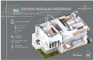 Mondrian smart house viva perto do aeroporto com 3 suítes e segurança