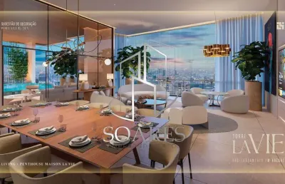 Torre la vie luxo e conforto com 3 ou 4 suítes + até 3 vagas em nazaré