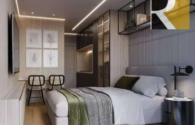 Apartamento flat com 1 dormitório à venda, 22 m² por r$ 375.000 - cabo branco - joão pessoa/pb