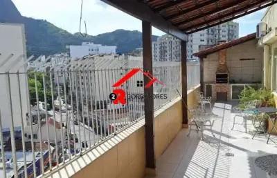 Cobertura com 3 quartos à venda na rua farias brito, grajaú, rio de janeiro, 100 m2 por r$ 690.000