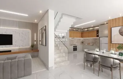 Casa em condomínio fechado com 3 quartos à venda na rua coronel pretextato pena forte taborda ribas, 1614, santa quitéria, curitiba, 132 m2 por r$ 870.000