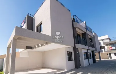 Casa em condomínio fechado com 3 quartos à venda na rua benjamin mion, 277, santa felicidade, curitiba, 126 m2 por r$ 770.000