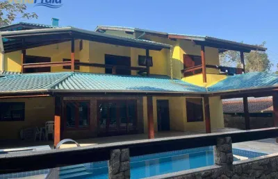 Sobrado com 6 dormitórios à venda, 460 m² por r$ 1.700.000,00 - massaguaçu - caraguatatuba/sp