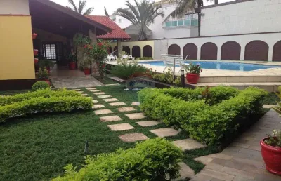 Casa em condomínio com 5 suítes para locação em bertioga-sp.