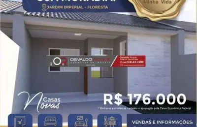 Casa 2 dormitórios para venda em floresta, jardim imperial ii, 2 dormitórios, 1 banheiro, 1 vaga