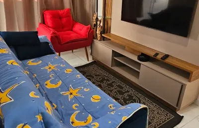 Lindo apartamento com 1 quarto  localizado na tupi praia grande