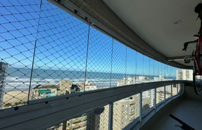 Lindo apartamento vista mar com 3 suítes localizado à 100 metros da praia  na aviação- praia grande-sp