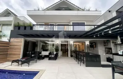 Casa em condomínio fechado com 4 quartos à venda na estrada vereador alceu de carvalho, vargem grande, rio de janeiro, 400 m2 por r$ 3.600.000