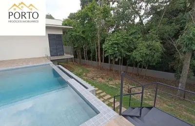 Casa de luxo em condomínio: 3 quartos, 3 suítes, 3 salas, 5 banheiros, 5 vagas, 300m² em santa isabel, louveira-sp.