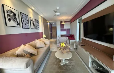 Apartamento para venda em guarapari, praia do morro, 3 dormitórios, 1 suíte, 3 banheiros, 2 vagas