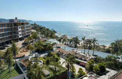 Apartamento vista permanente  frente mar- bombinhas/sc
