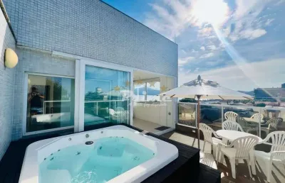 Apartamento com jacuzzi à venda no bairro canto grande - bombinhas/sc