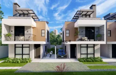 Sobrado com 3 dormitórios à venda, 134 m² por r$ 719.000,00 - hauer - curitiba/pr