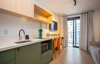 Studio com 1 dormitório para alugar, 30 m² por r$ 3.812,00/mês - batel - curitiba/pr
