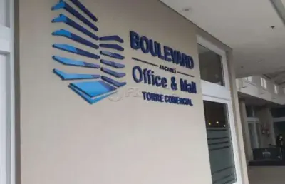 Sala comercial com 28 m² boulevard jacareí office mall - centro