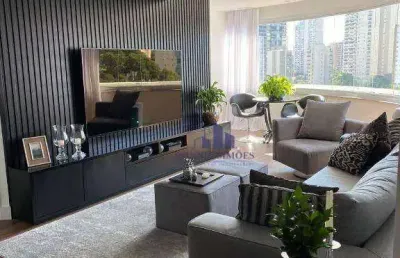 Apartamento com varanda para alugar e venda no campo belo, 116 m², edifício l'arc campo belo, rua barão do triunfo, 786, 2 suítes, 3 vagas