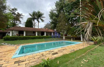 Sítio com piscina à venda em ibiúna, 6166 m², próximo da água da represa de ibiúna, terreno amplo e plano.