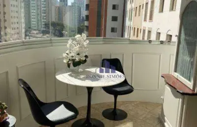 Apartamento com varanda à venda, moema, ed. golden bird, rua canário, 1007, 2 dormitórios, 1 suíte, 1 sala, 4 banheiros, 2 vagas, 117 m², são paulo
