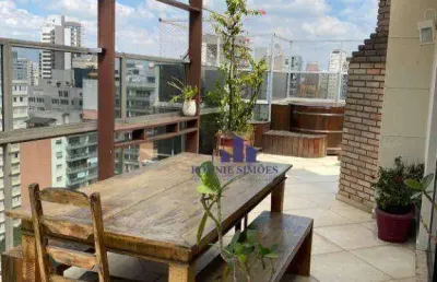 Cobertura duplex para alugar e vender, 230 m², moema, ed vila de laguna, 3 dormitórios, 1 suíte, sala, 2 banheiros, 3 vagas, próximo da estação moema