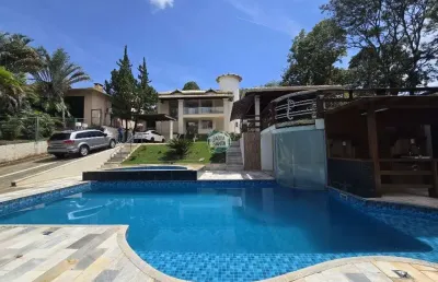 Casa com 6 dormitórios à venda, 500 m² por r$ 2.800.000 - condomínio condados da lagoa - lagoa santa/mg
